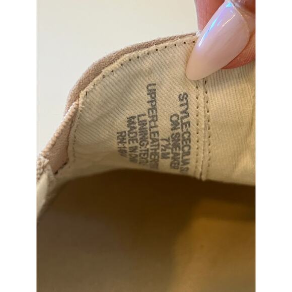 Johnny Was Floral Cecilia Sand Suede Slip On Sneaker Women Size 7.5 M Fairy Boho - Picture 12 of 12